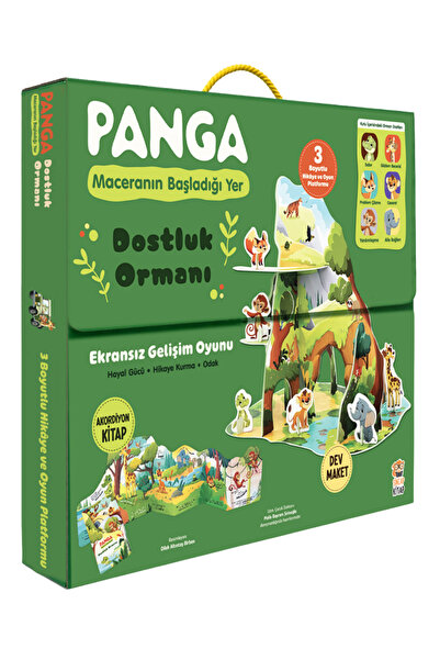 Sincap Kitap Panga Dostluk Ormanı | 3D Maketli Oyun Seti | Okul Öncesi Değerl...