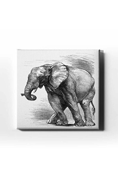 enmalife Pictură decorativă pe pânză cu elefant