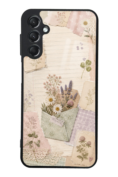 S Mode حافظة هاتف سامسونج A24 بتصميم Wildflower Diary لامعة