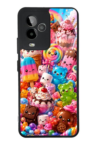 S Mode حافظة هاتف لامعة بتصميم Gm 24 Pro Kawaii Candy Party