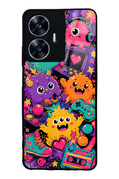 S Mode Realme C55 Monster Game Club Design Glossy Phone Case