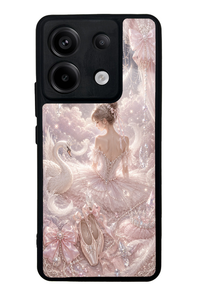 S Mode غطاء هاتف Xiaomi Redmi Note 13 Pro 5G بتصميم Starlight Ballerina اللامع