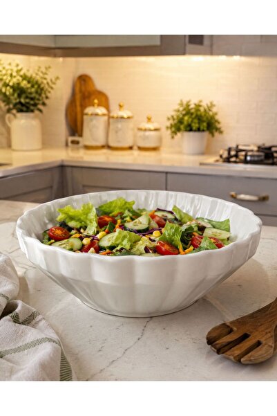 elif aksesuar Lvn Porcelain Salad Bowl