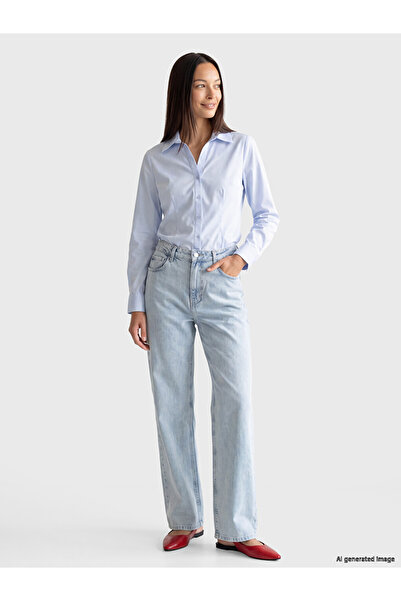 LC Waikiki High Waist Straight Fit Women's Jean Trousers