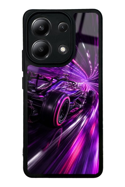 S Mode حافظة هاتف لامعة بتصميم Quantum Drive لهاتف Xiaomi Redmi Note 13 4G