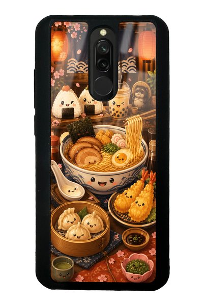 S Mode Xiaomi Redmi 8 Ramen Bento Club Design Glossy Phone Case