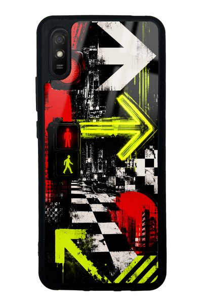 S Mode حافظة هاتف لامعة بتصميم نيون من شركة Xiaomi Redmi 9A
