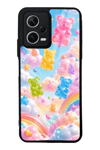 S Mode حافظة هاتف Xiaomi Redmi Note 12 5G بتصميم جيلي بير سكاي لامعة