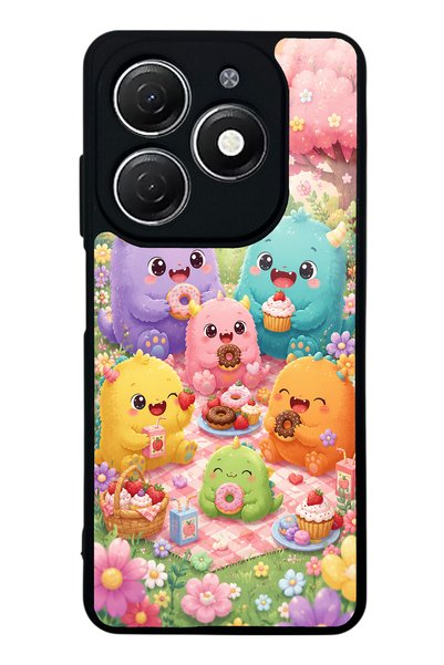S Mode Tecno Spark 20 Monster Picnic Party Design Glossy Phone Case
