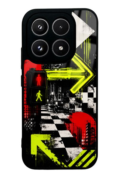 S Mode حافظة هاتف لامعة بتصميم Xiaomi 17 Neon District
