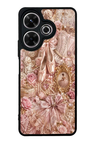 S Mode حافظة هاتف Xiaomi Redmi 13 4G بتصميم Angel Ballet لامعة