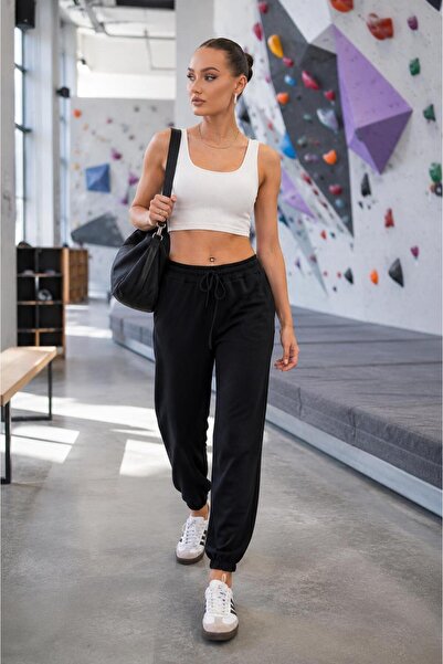 ŞİMAL Women's Elastic Waistband Single Bottom Sweatpants 265212 -