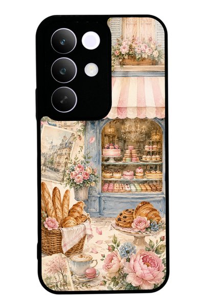 S Mode Realme C85 Paris Café Bloom Design Glossy Phone Case