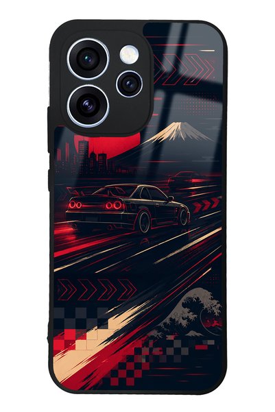 S Mode Oppo Reno 15 Pro Tokyo Night Racing Design Glossy Phone Case