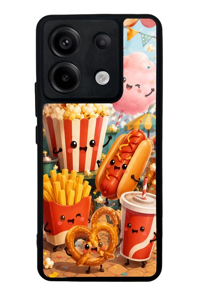 S Mode Xiaomi Redmi Note 13 Pro 5g Fun Food Party Design Glossy Phone Case