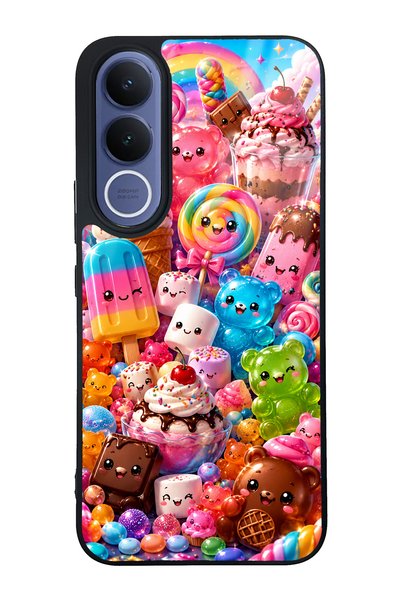 S Mode Vivo V70 Fe Kawaii Candy Party Design Glossy Phone Case