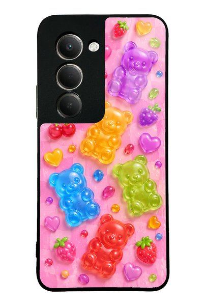 S Mode Xiaomi Redmi 15 Candy Bear Fruits Design Glossy Phone Case
