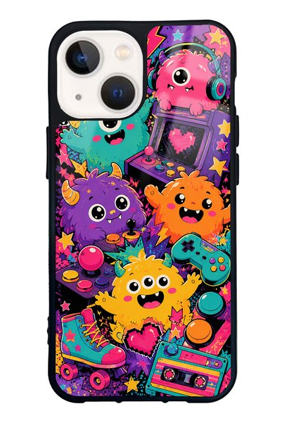 S Mode iPhone 13 Mini Monster Game Club Design Glossy Phone Case