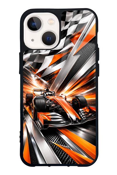 S Mode iPhone 13 Mini Inferno Apex Design Glossy Phone Case