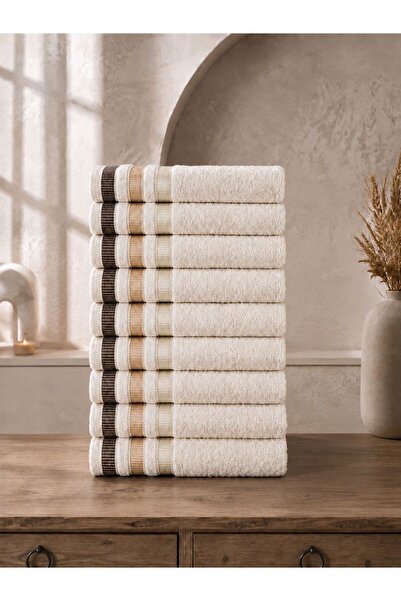 BİNNUR HOME Alia Soft 50x90 Cm 10'lu El Ve Yüz Havlu Set
