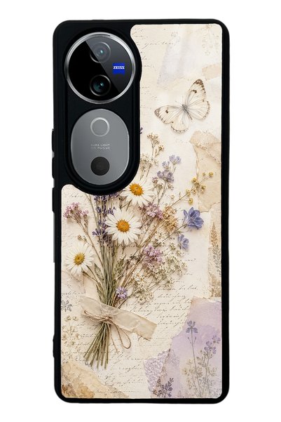 S Mode Vivo V40 Lavender Meadow Design Glossy Phone Case