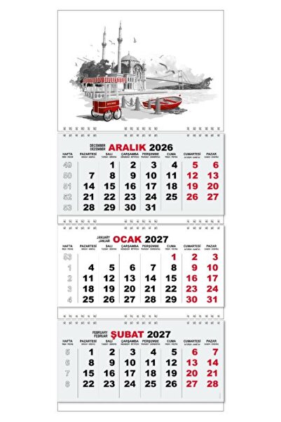 Halk Kitabevi 2027 Gemici Duvar Takvimi - Ortaköy
