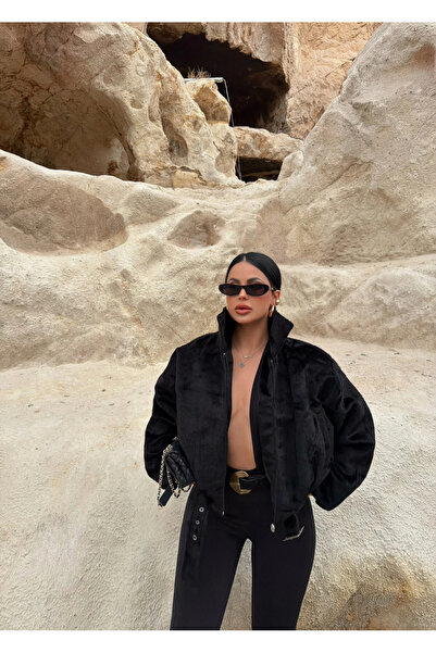 kırmızı butiks Black Fox Bomber Coat