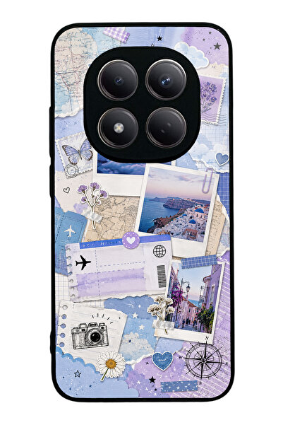S Mode Xiaomi Redmi Note 15 Pro 5g Pastel Travel Diary Design Glossy Phone Case