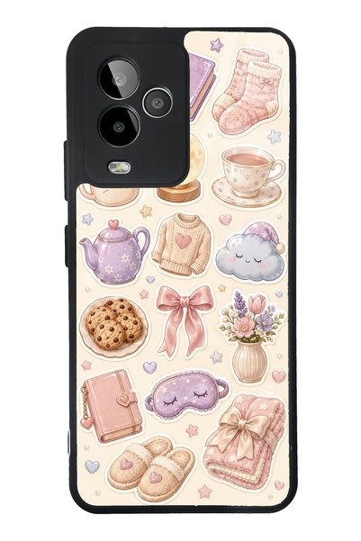 S Mode حافظة هاتف لامعة بتصميم Gm 24 Pro Pastel Sleepover