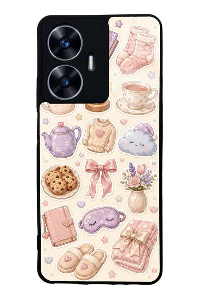 S Mode Realme C55 Pastel Sleepover Design Glossy Phone Case