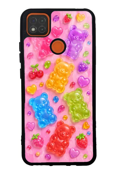 S Mode حافظة هاتف لامعة بتصميم فواكه كاندي بير لهاتف Xiaomi Redmi 9C