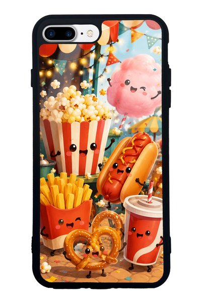 S Mode iPhone 7 Plus Fun Food Party Design Glossy Phone Case