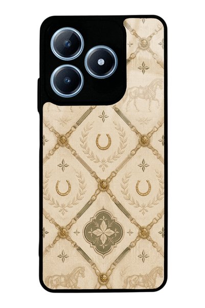 S Mode حافظة هاتف لامعة بتصميم Realme C63 Maison Équestre