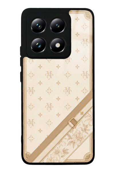 S Mode غطاء هاتف شاومي مي 14 تي بتصميم ميزون آيفوري لامع