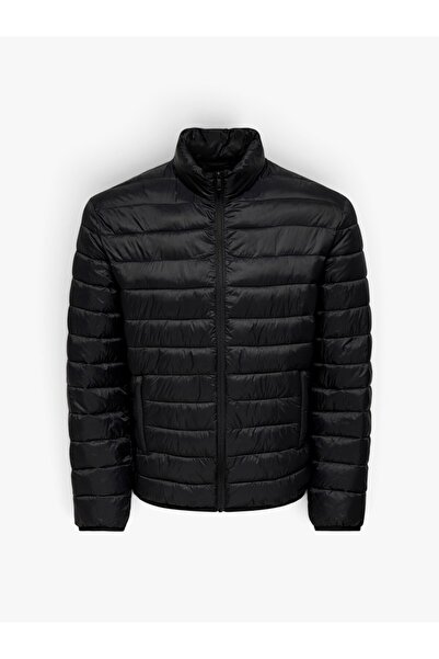 Only & Sons ONSRAFF QUILT JACKET OTW VD Erkek Siyah Mont - 22038713
