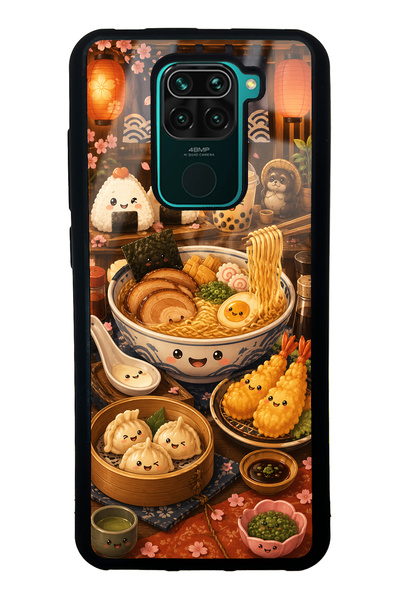 S Mode حافظة هاتف لامعة بتصميم Xiaomi Redmi Note 9 Ramen Bento Club