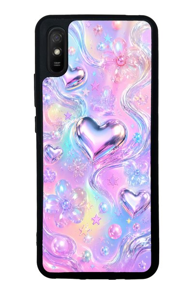 S Mode حافظة هاتف Xiaomi Redmi 9A بتصميم لامع ومتلألئ