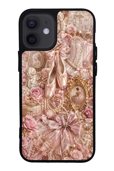 S Mode iPhone 12 Mini Angel Ballet Design Glossy Phone Case
