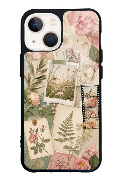 S Mode iPhone 13 Mini Soft Garden Notes Design Glossy Phone Case