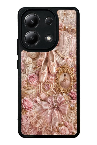 S Mode حافظة هاتف Xiaomi Redmi Note 13 4G بتصميم Angel Ballet لامعة