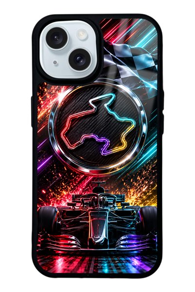 S Mode حافظة هاتف آيفون 15 بتصميم Apex Lights لامعة