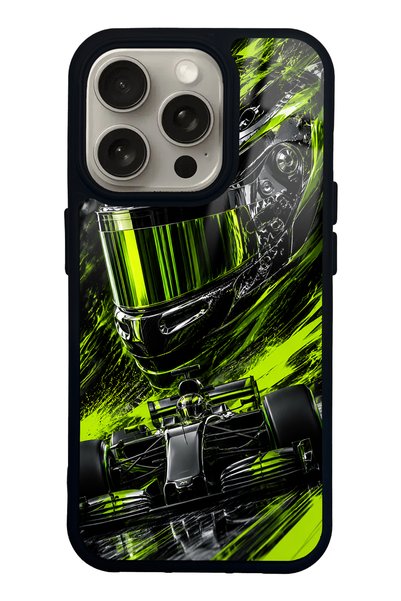 S Mode حافظة هاتف آيفون 15 برو بتصميم Toxic Velocity لامعة