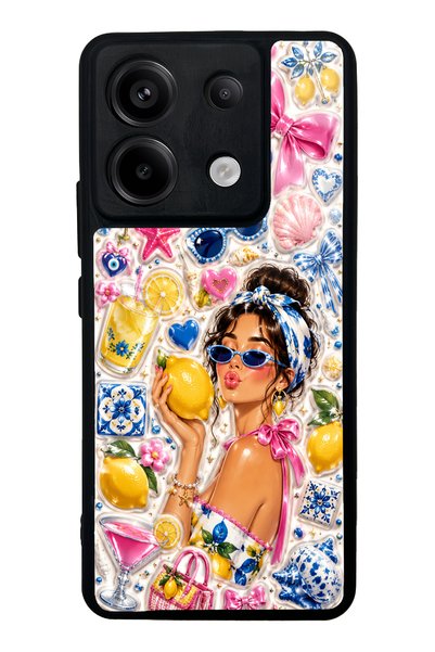 S Mode Xiaomi Redmi Note 13 Pro 5g Lemon Pop Riviera Design Glossy Phone Case