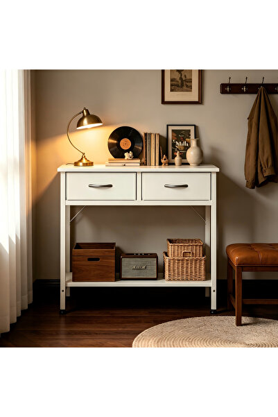 Venpara Console Table Coffee Console Shelf Kitchen Storage Cabinet Center Table