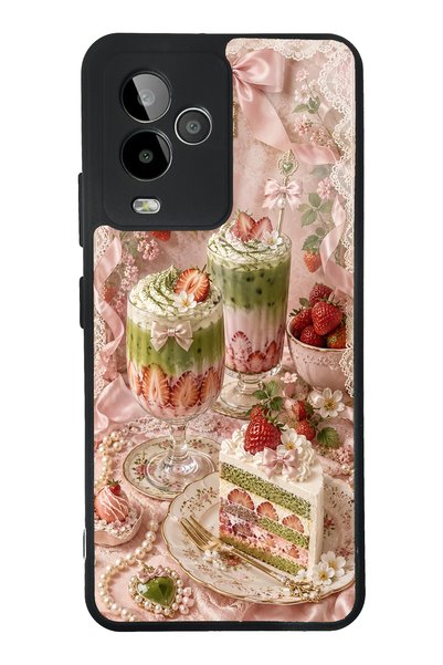S Mode حافظة هاتف لامعة بتصميم Gm 24 Pro Berry Matcha Dream