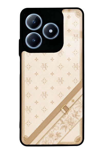 S Mode حافظة هاتف ريلمي C63 بتصميم ميزون آيفوري لامعة