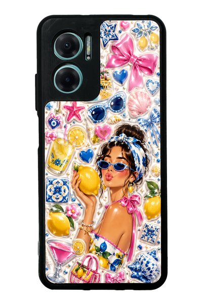 S Mode حافظة هاتف لامعة بتصميم ليمون بوب ريفييرا لهاتف شاومي ريدمي نوت 11E