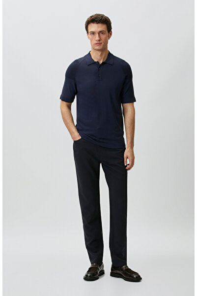 Network Lacivert Casual Pantolon