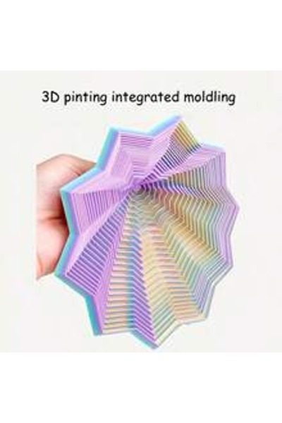 OEM Jucărie rotativă cu gradient multicolor, jucărie poligonală în formă de s...