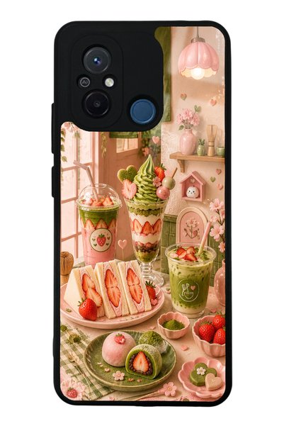 S Mode حافظة هاتف Xiaomi Redmi 12C بتصميم لامع مع زاوية بيري ماتشا